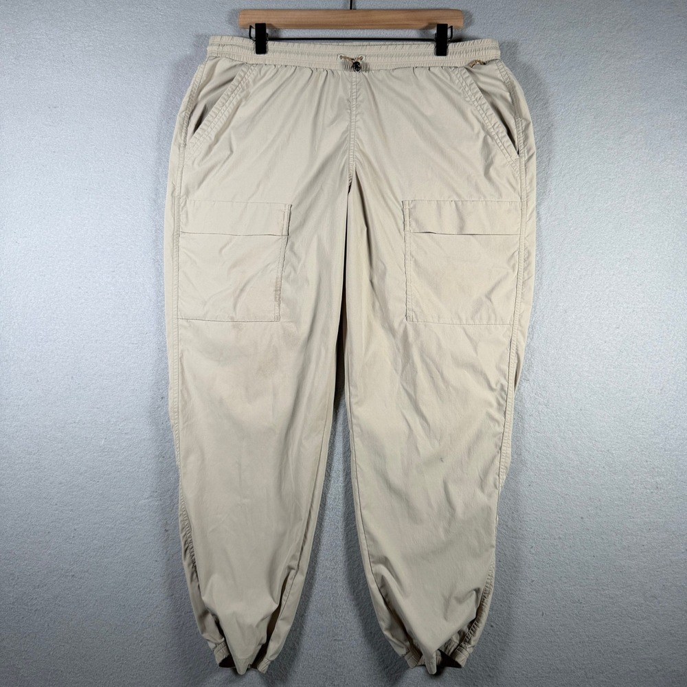 REI Co-op Trailmade Tan Cargo Jogger Pants Mens XL Hiking Outdoor Stretch 25036